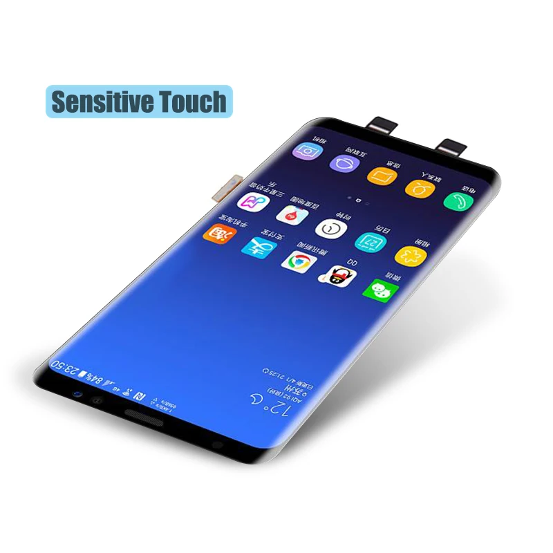 Супер AMOLED с рамкой для samsung Galaxy S8/S8 Plus экран дисплей дигитайзер сборка Замена G955 G955F