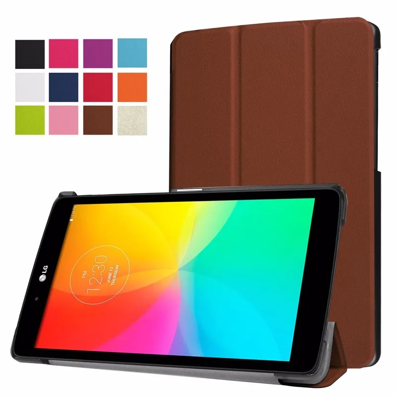 Роскошный ультра тонкий магнитный Folio Stand Флип кожаный чехол для LG G Pad 3 8,0 V525 Gpad III " планшет