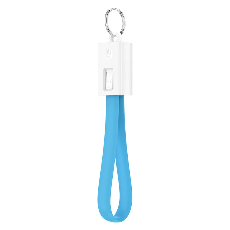 Micro USB кабель для Xiaomi Redmi Note 5 Pro 4 Реверсивный Micro USB зарядное устройство кабель для передачи данных для samsung S7 мобильный брелок для телефона шнур - Цвет: Blue