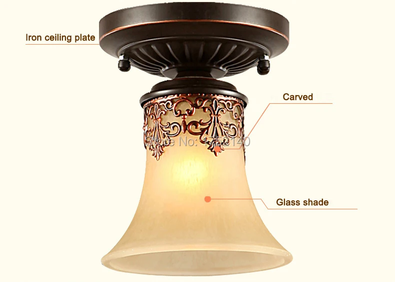 Plafoniere Per Balconi : Plafoniere classiche reale retro stile lampada a sospensione per
