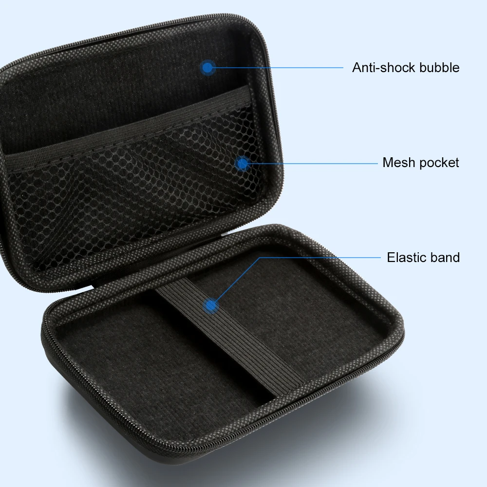 Rocketek carrying case external hard disk Protection Storage Bag for 2.5\