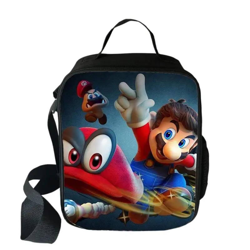 Мультяшный Марио Bros Sonic Boom Hedgehogs сумка для еды на пикник дорожная сумка для хранения еды Детская сумка для мальчиков и девочек Bento сумка-мессенджер - Цвет: 003