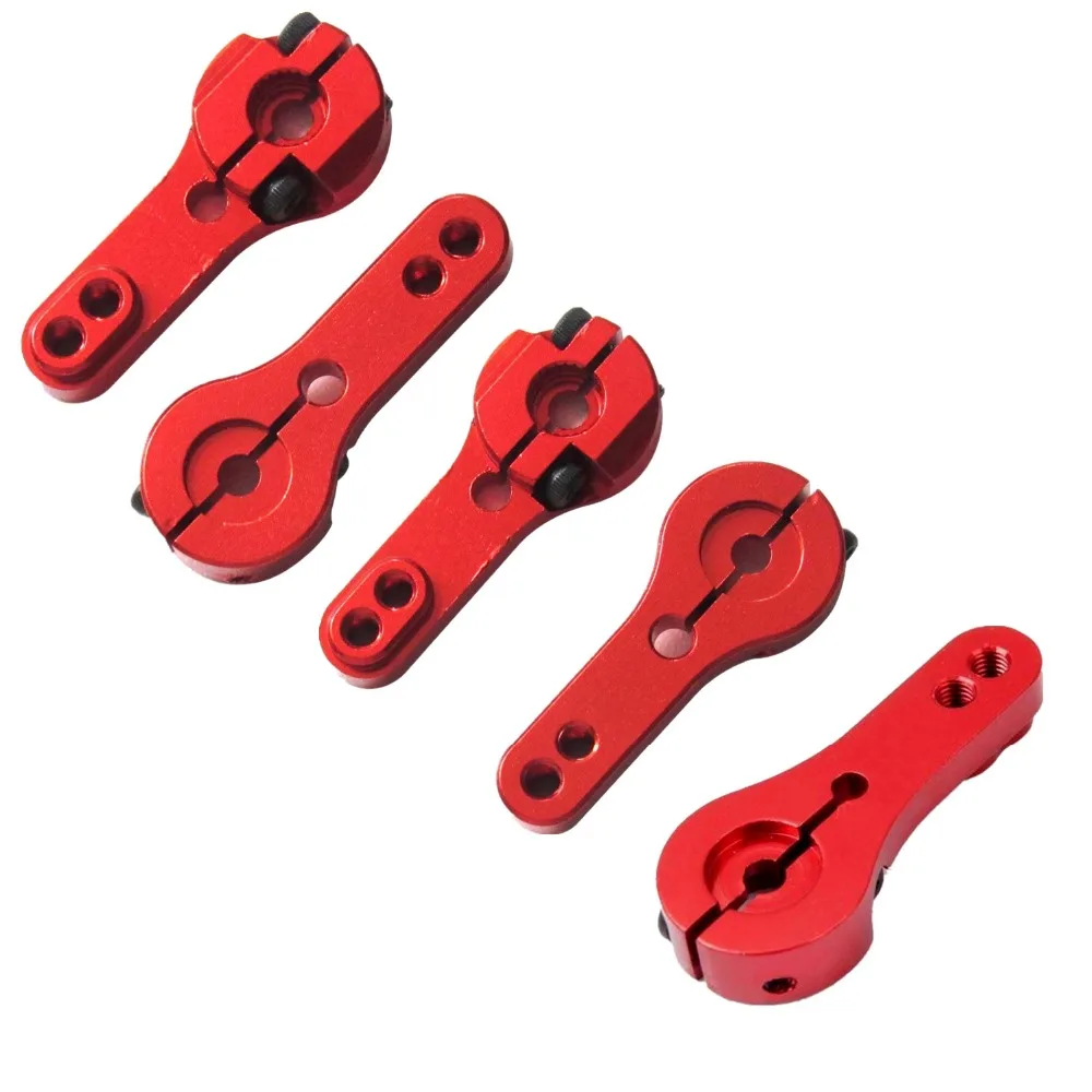 10PCS CNC Aluminum Adjustable Servo Arm 25T Spine for Futaba and Power
