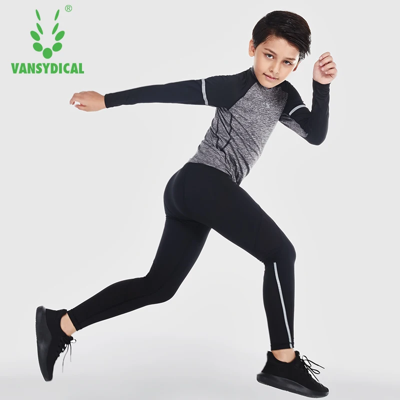 VANSYDICAL/детские спортивные колготки быстросохнущая эластичная одежда для фитнеса
