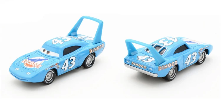 7 шт./компл. disney Pixar Cars 2 3 DINOCO динозавр автомобиль игрушка обесцвечивание молния McQueen King Diecasts модель Детский обучающий игрушки