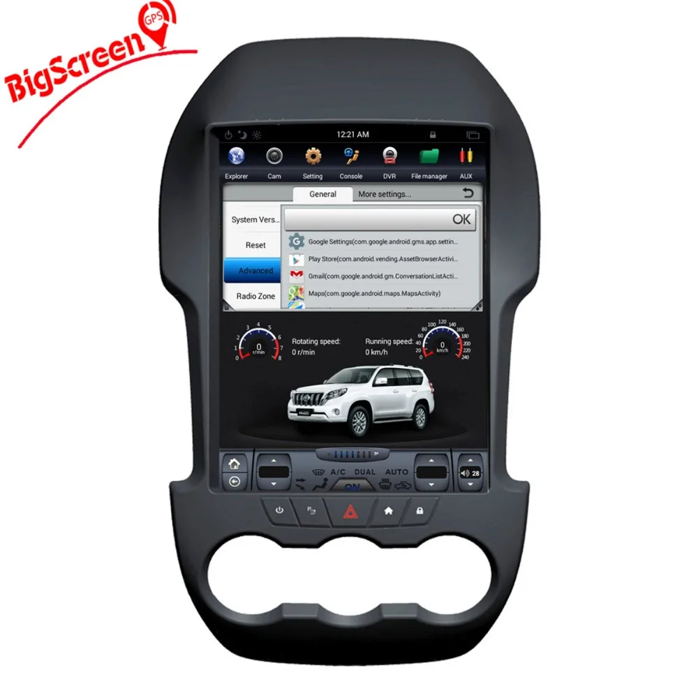 Android 6.0 Tesla Style Car No DVD Player GPS Navigation
