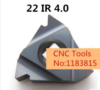 

10pcs 22 IR 4.0 ISO ,INTERNAL threaded turning Insert,Coating General Type partial profile 60 degree Cutting Steel,PITCH 4.0