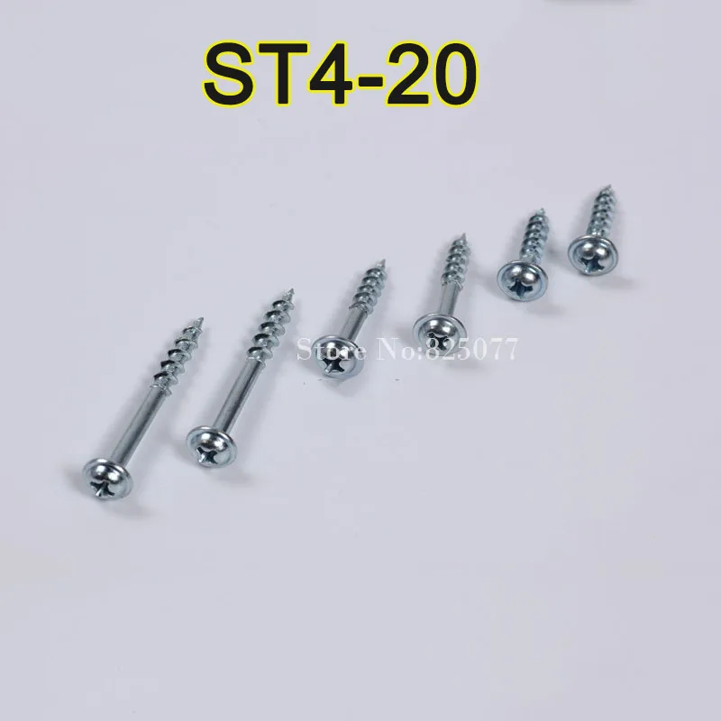 300PCS/LOT High Strength ST4-20 Self-tapping Screw...