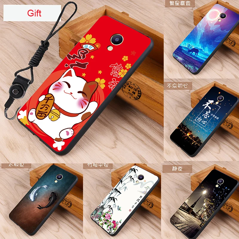 Чехол для Meizu M5s Оригинальный чехол чехол-сумка из кожи волка рыбы черепа m5s Fundas 100%