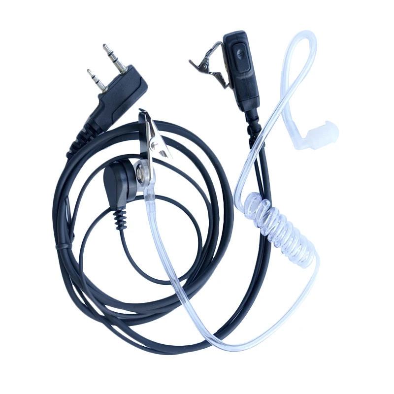 

Air Acoustic Tube Earpiece for Baofeng Walkie Talkie Portable Radio Accessories 2 Pin PTT Headset Microphone for BF-888S UV-5R