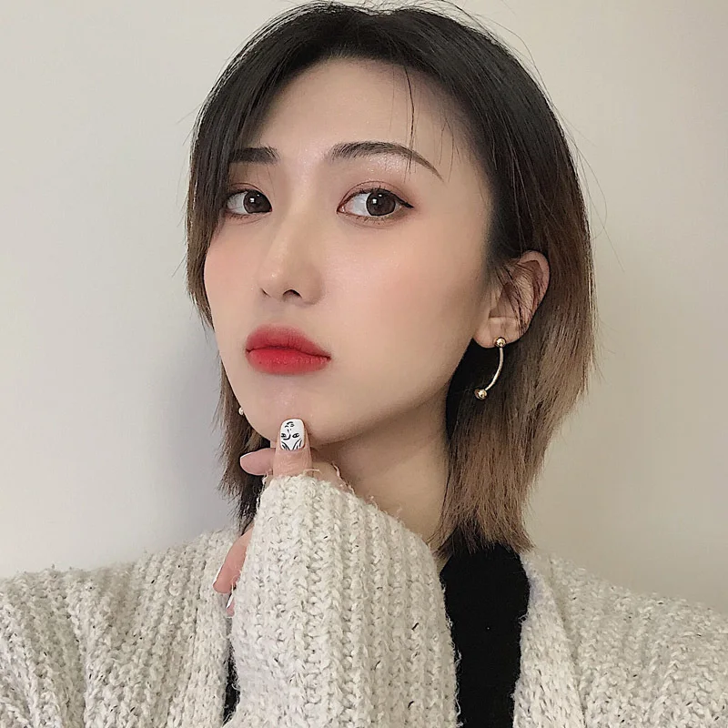 Женские ассиметричные серьги Boucle D'oreille Punk новые уникальные геометрические с