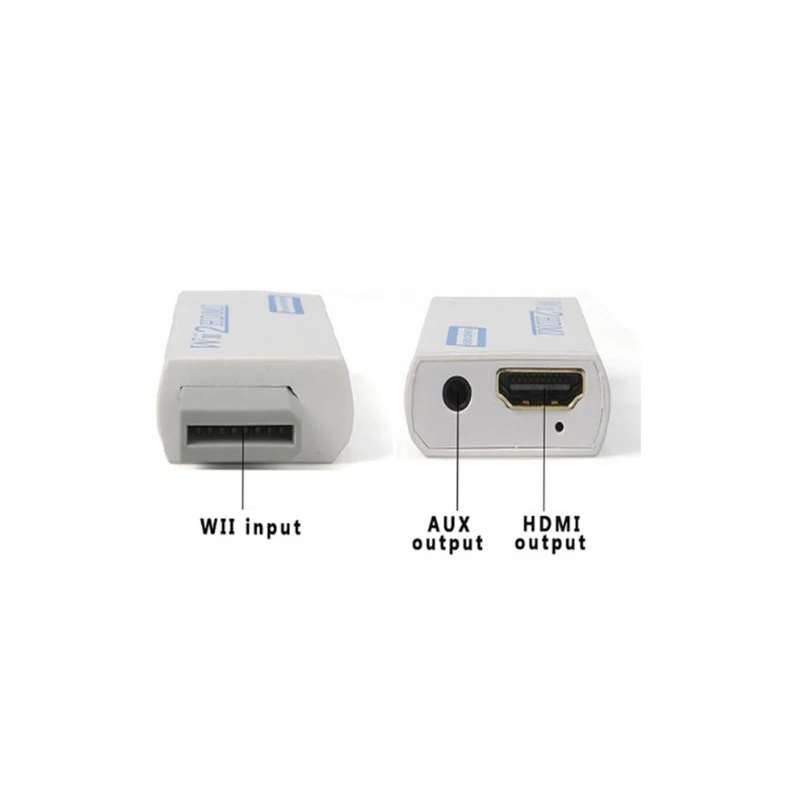 Amkle Wii to HDMI Adapter Converter Support FullHD 720P 1080P 3.5mm Audio Wii2HDMI Adapter for HDTV Amkle Wii to HDMI Adapter Converter Support FullHD 720P 1080P 3.5mm Audio Wii2HDMI Adapter for HDTV