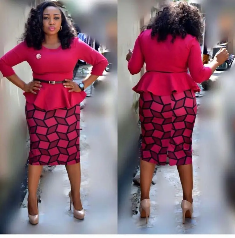 

2019 new elegent fashion style summer african women cotton plus size suit