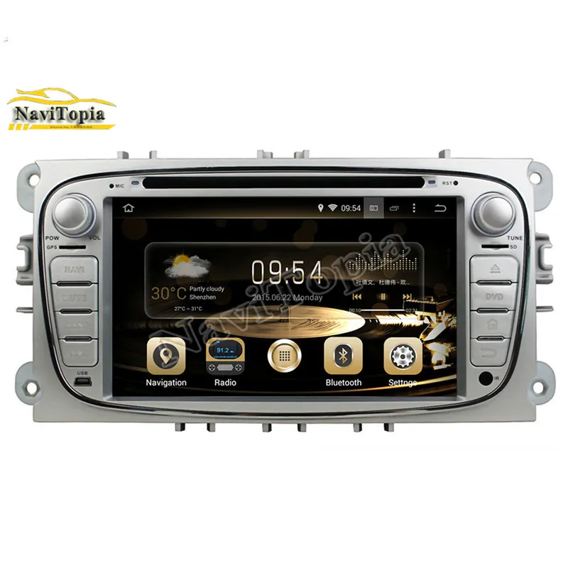 NAVITOPIA 4 Гб ОЗУ 32 ПЗУ Восьмиядерный Android 9 0 Автомобильный GPS DVD для Ford Focus 2008-2011 Mondeo