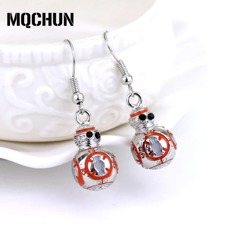 MQCHUN Мода BB8 BB-8 3D Горячая серия фильмов робот Косплей Металлическая Подвеска для