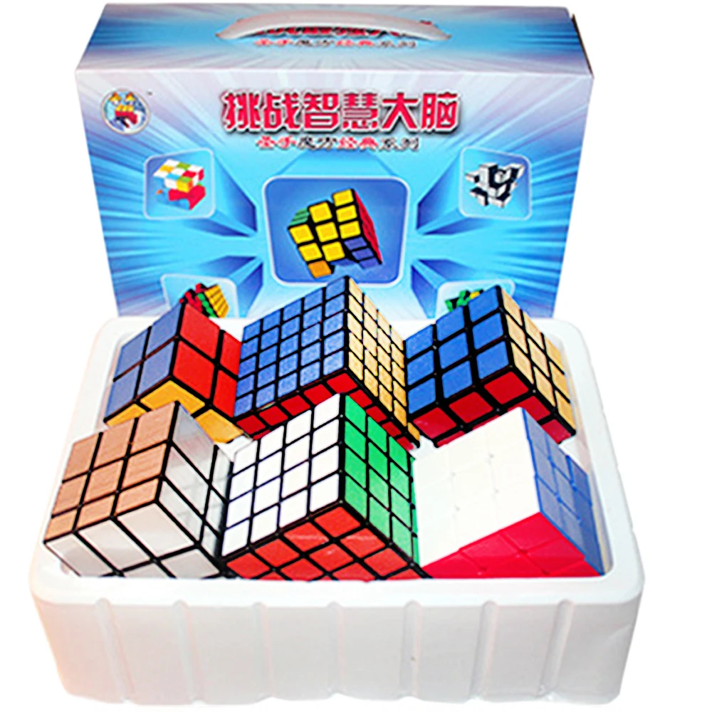 2x2x2 3x3x3 4x4x4 5x5 искусственный комплект 3*3*3 2*2 4*4 5*5 зеркальный куб ShengShou Cubo Megico для дети