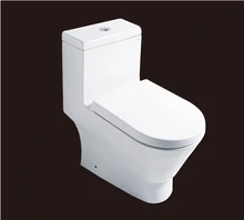 2016 hot sales water closet one-piece S-trap ceramic toilets with PVC adaptor PP soft close seat AST354 UPC certificate