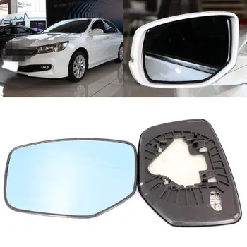 

For Honda Accords 2011-2020 Crosstour Cabriolet Car Side View Door 2Pcs Wide-angle Rearview Mirror Blue Glass With Base Heated