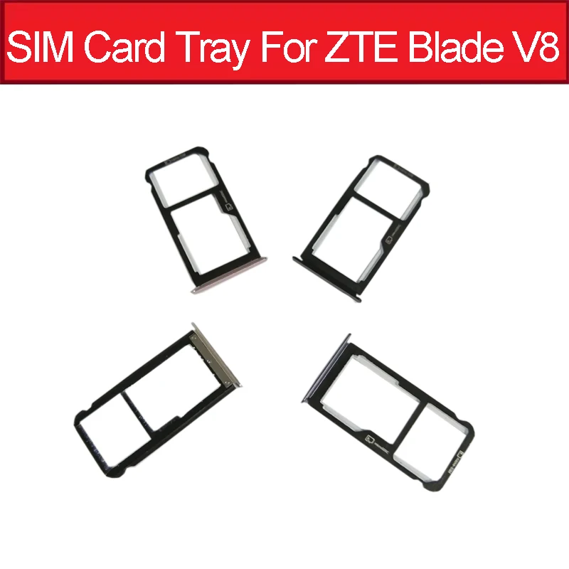 

SIM Card Tray Socket Adapter For ZTE Blade V8 BV0800 Memory Card Reader Slot Holder Replacement Spare Parts Good Tested