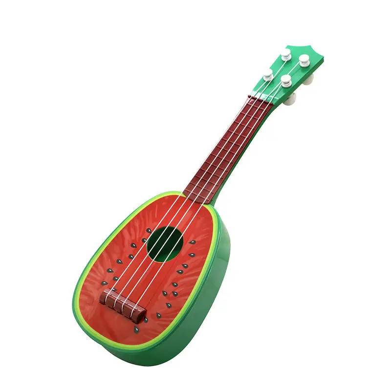 

Baby Toy Musical Instrument Simulation Fruit Mini Guitar Watermelon Kiwi Strawberry Orange Ukulele Plays Musical Instrument