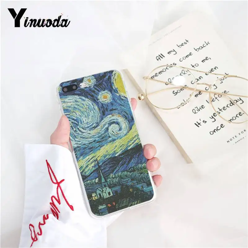 Yinuoda Great Art Oil Painting Van Gogh Soft Shell Phone Cover for iPhone X XS MAX 6 6S 7 7plus 8 8Plus 5 5S XR 10 Case Yinuoda Great Art Oil Painting Van Gogh Soft Shell Phone Cover for iPhone X XS MAX 6 6S 7 7plus 8 8Plus 5 5S XR 10 Case