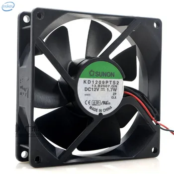 

Original KD1209PTS2 Computer Blower Double Ball Cooling Fan DC 12V 1.7W 9025 90*90*25mm 2600RPM 2 Wires