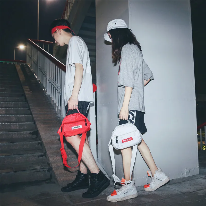 Menghuo Brand New Leisure Fanny Waist Pack Women Shoulder Belly Men Belt Handbags Female Crossbody Handbag Fanny Pack Waist bagIMG_5862