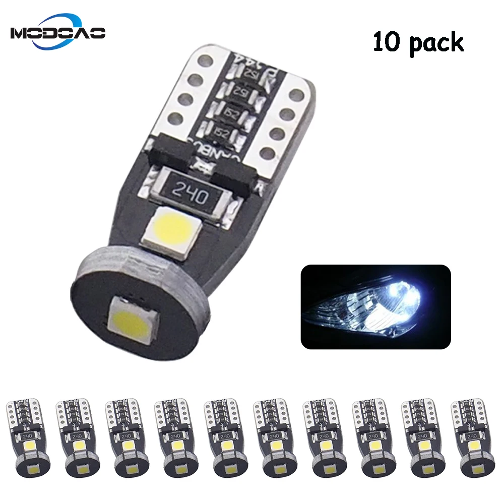 

10pcs T10 3030 LED Signal Lamp Clearance Lights 3SMD LED Car Door Light Reading Lamps License Plate Light Trunk light