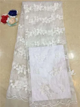

Wonderful party dress embroidery African mesh lace fabric French net lace mateiral for sewing PNZ887(5yards/lot)