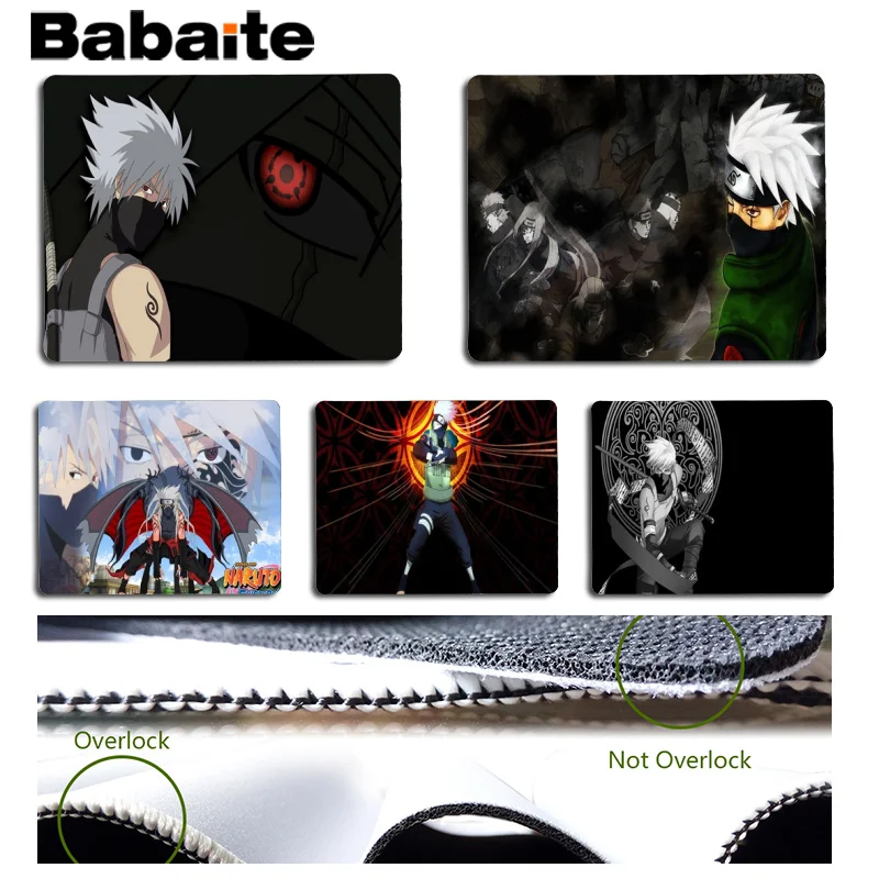 Babaite Naruto Hatake Kakashi красивый коврик для мышки в стиле аниме размер 25x29 см игровые