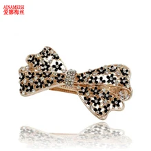 Растительное моделирование заколка для волос лист кристалл заколка со стразами заколка для волос заколки для волос ювелирные изделия брелок с орнаментом аксессуары