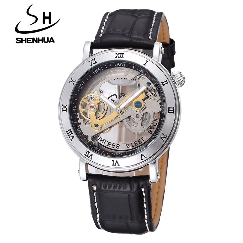 أعلى ماركة فاخرة الميكانيكية رجالي ساعات شينهوا steampunk شفاف الهيكل العظمي التلقائية الميكانيكية الساعات relogio masculino أعلى ماركة فاخرة الميكانيكية رجالي ساعات شينهوا steampunk شفاف الهيكل العظمي التلقائية الميكانيكية الساعات relogio masculino