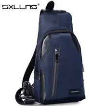 Sxllns Men Messenger Bag Oxford Beach Bag Brand Men’s Shoulder Bag Travel Riding Multifunctional Chest Pack Crossbody Bag
