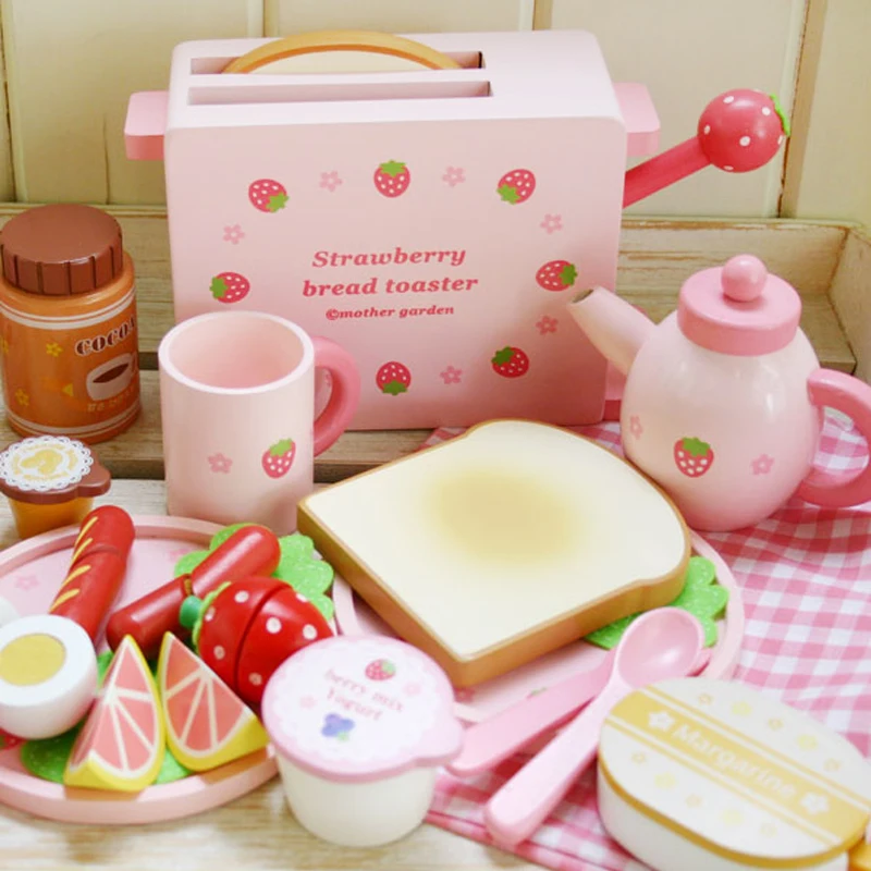wooden toy toaster