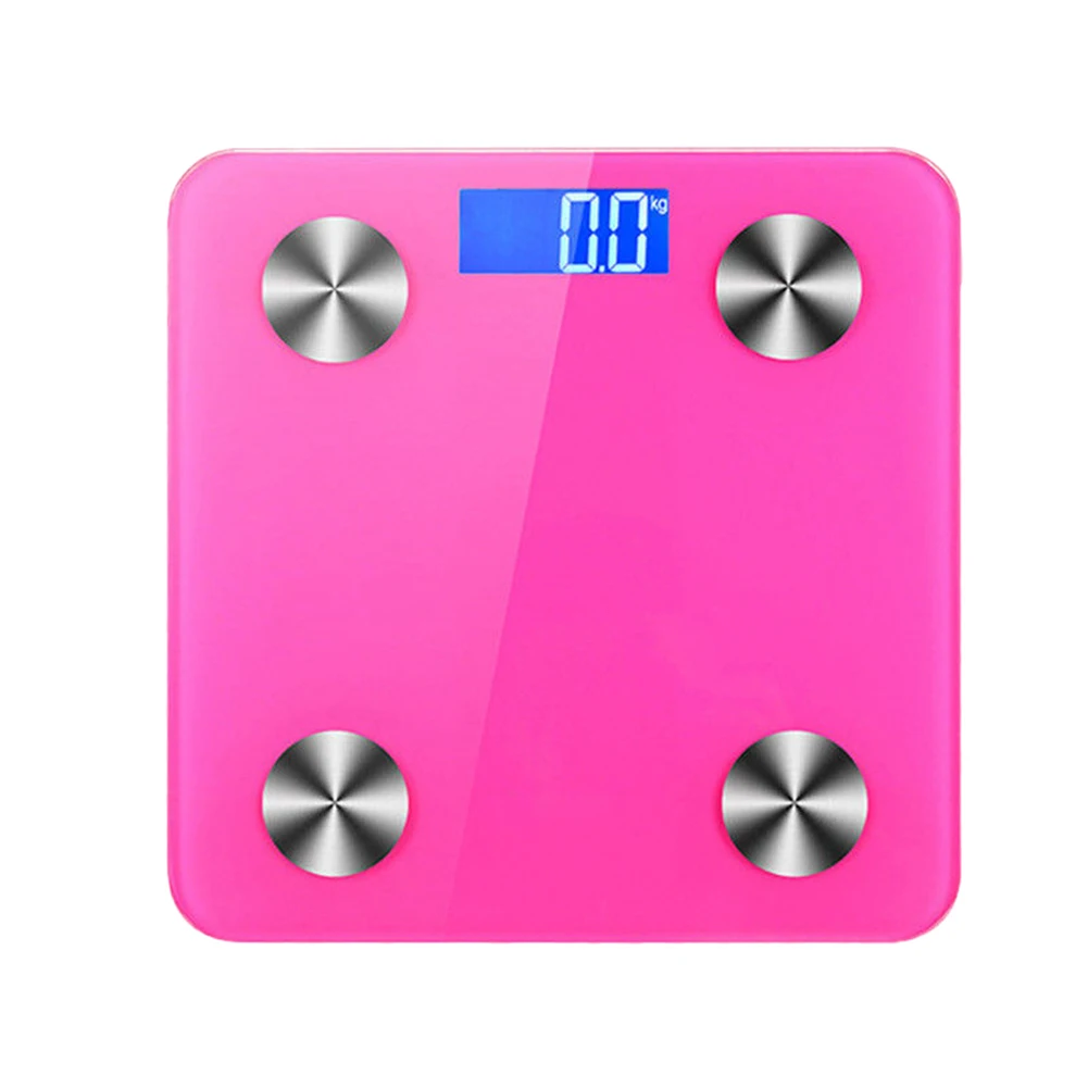 Напольные весы для ванной комнаты, стеклянные умные электронные весы, зарядка через usb, ЖК-дисплей, цифровые весы напольные весы