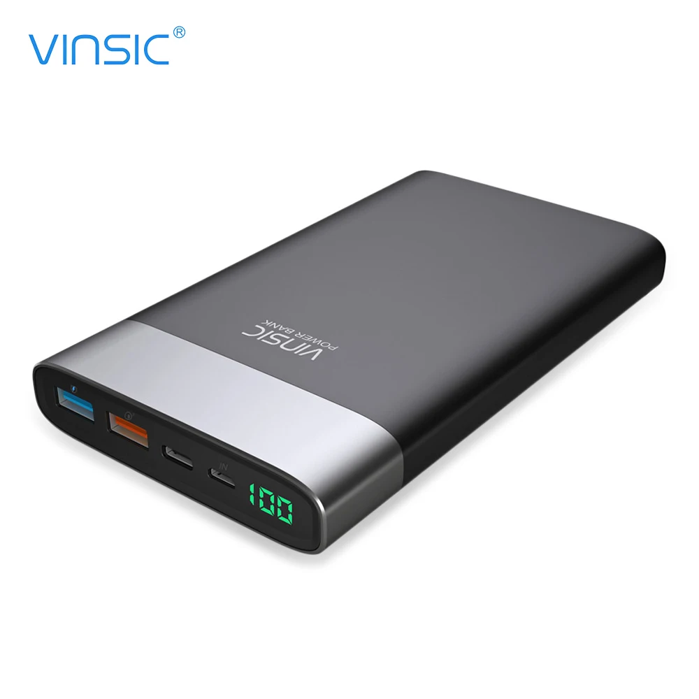 bilder für VINSIC VSPB303 QC 3,0 20000 mAh Schnellladung Energienbank Typ C Micro USB Dual Input/Output Schnelle lade bilder für VINSIC VSPB303 QC 3,0 20000 mAh Schnellladung Energienbank Typ C Micro USB Dual Input/Output Schnelle lade