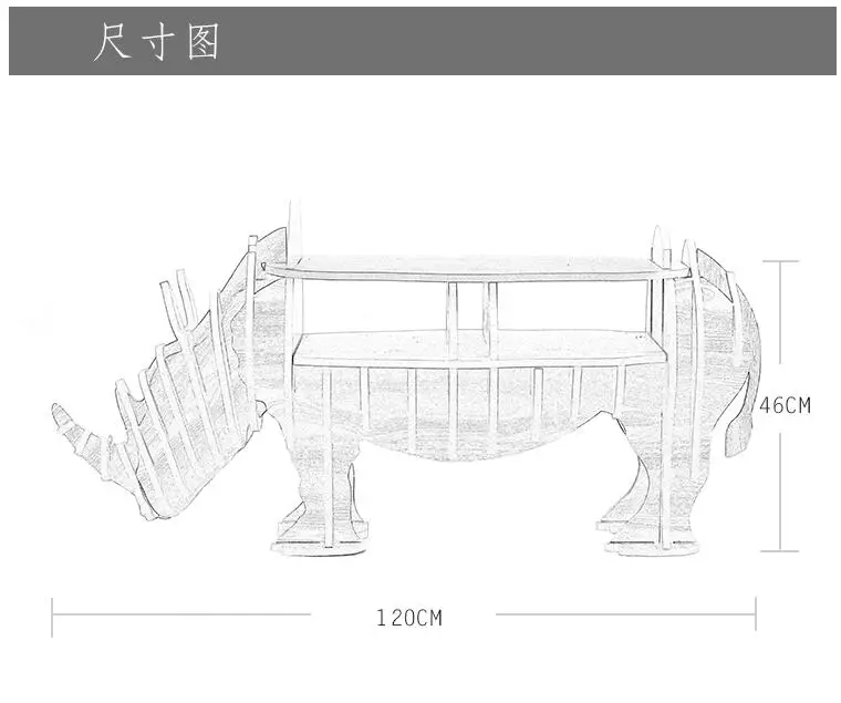 Assemble Wooden Rhinoceros Table Bookshelf Cabinet House Furniture table basse coffee table muebles Rhino statue tables Assemble Wooden Rhinoceros Table Bookshelf Cabinet House Furniture table basse coffee table muebles Rhino statue tables