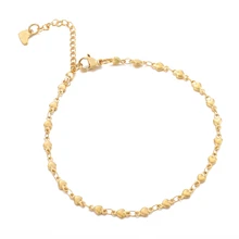 LASPERAL летние сандалии Пляж цепь ноги Для женщин Нержавеющая сталь сердце крест омара застежками ножной браслет ювелирные браслеты браслет