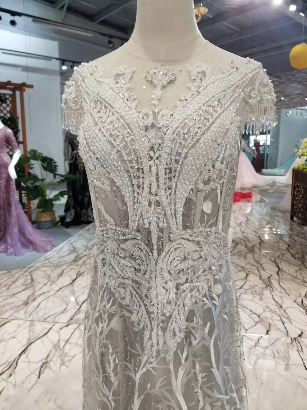 H & S свадебные Серебряные вечерние платья 2019 реальные фотографии vestido de festa с открытыми плечами русалка элегантные Формальные платья