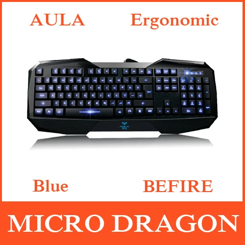 AULA BEFIRE Ergonomic USB Wired Backlit Multimedia Keyboard Driver Free