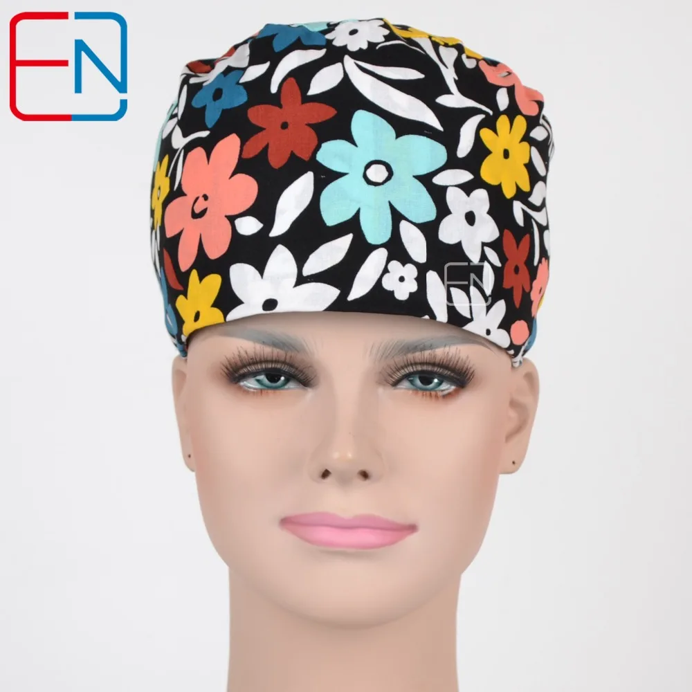 

NEW Matin surgical caps for female women medical caps scrub hats In black