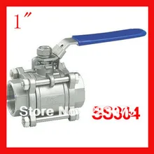 Новое поступление " CF8 SS304 нержавеющей стали BSP 1000WOG шаровой кран 3 шт. тела полный порт для, Нефть и газ