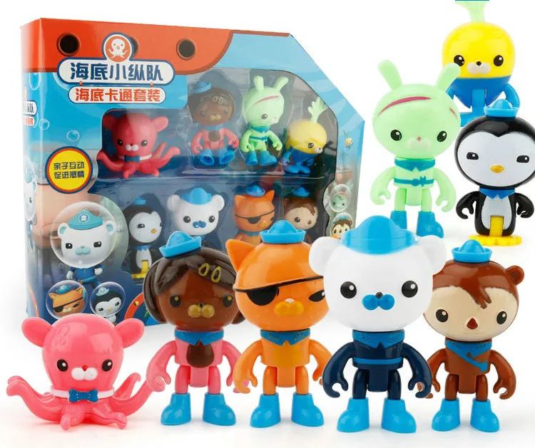 Toys Hobbies Tv Movie Character Toys 8pcs The Octonauts Action Figures Toy Captain Barnacles Medic Peso Kids For Gift