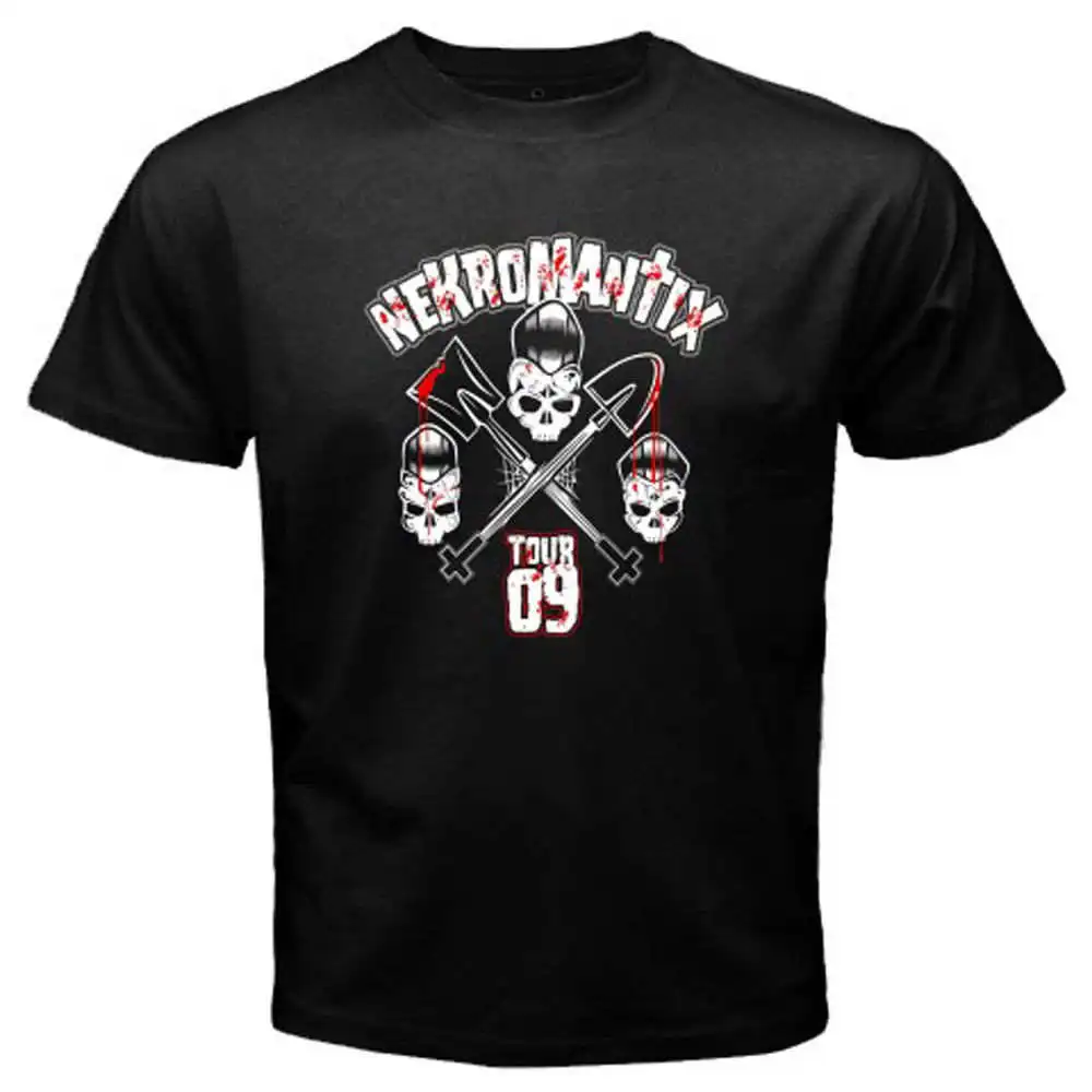 

New Nekromantix Tour 09 Psychobilly Band Men's Black T-Shirt Size S to 3XL