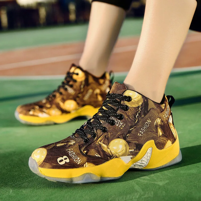 

men's high top basketball sneakers casual lace up running shoes coushioned sports shoes Outdoor PU leather walking shoes