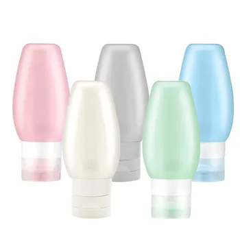 

5PC/90ML Travel Bottles FDA Approved 3oz Leak Proof BPA Free Silicone Cosmetic Travel Refillable Mini Perfume Spray Bottle F6.13
