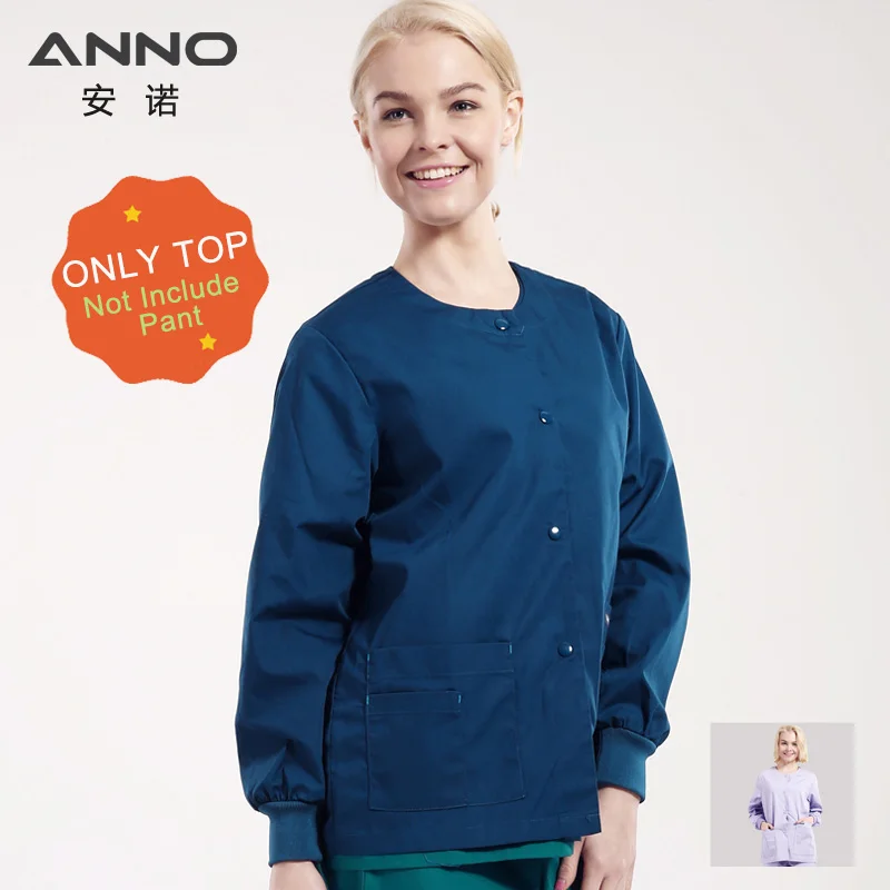 

Blue Autumn Winter Out Coat Medical Scrubs Long Sleeve Out Door hospital clothing Jacket Nursing Uniform Surgical Cloth