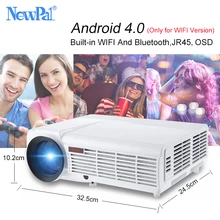 NewPal 5000Lumens Home Projector Support 1920*1080Pixels Video Android WIFI 3D Mini LED Projector Home Business School Proyector