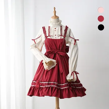 

Free Special Offer Shipping 2019 New Japanese Soft Sister Lolita Humanoid Division Condole Belt Spot Jsk Delivered Dress Shirt