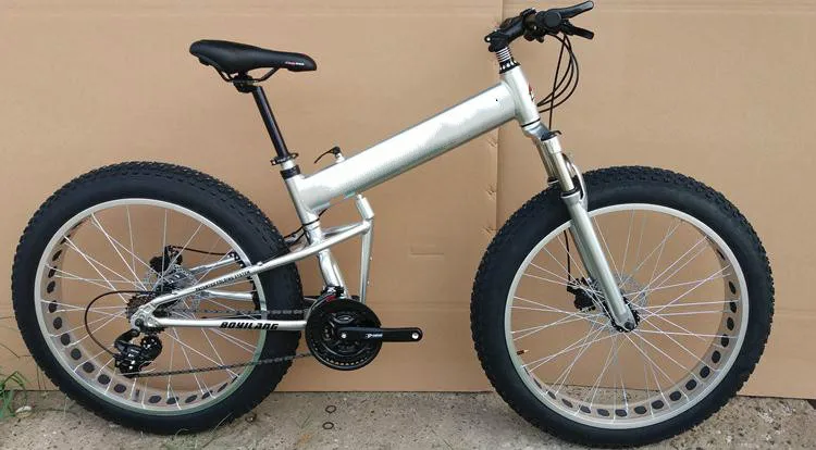 Top Kalosse 26*4.0 tires  Snow mountain bicycle  30 Speed  Microshift  folding Beach  bike  Hydraulic  brakes 26er 2